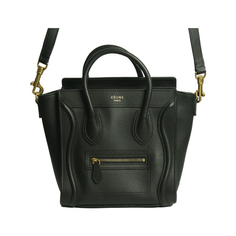 Bolsa-Celine-Nano-Luggage-Tote-Preta