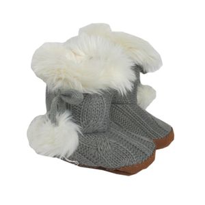 Bota de Pele Cinza Infantil