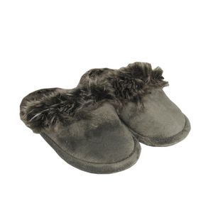 Pantufa com Pele Marrom Infantil