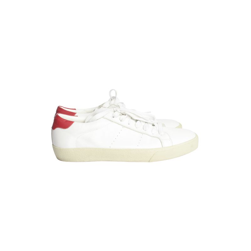 Tenis-Saint-Laurent-Branco-e-Vermelho