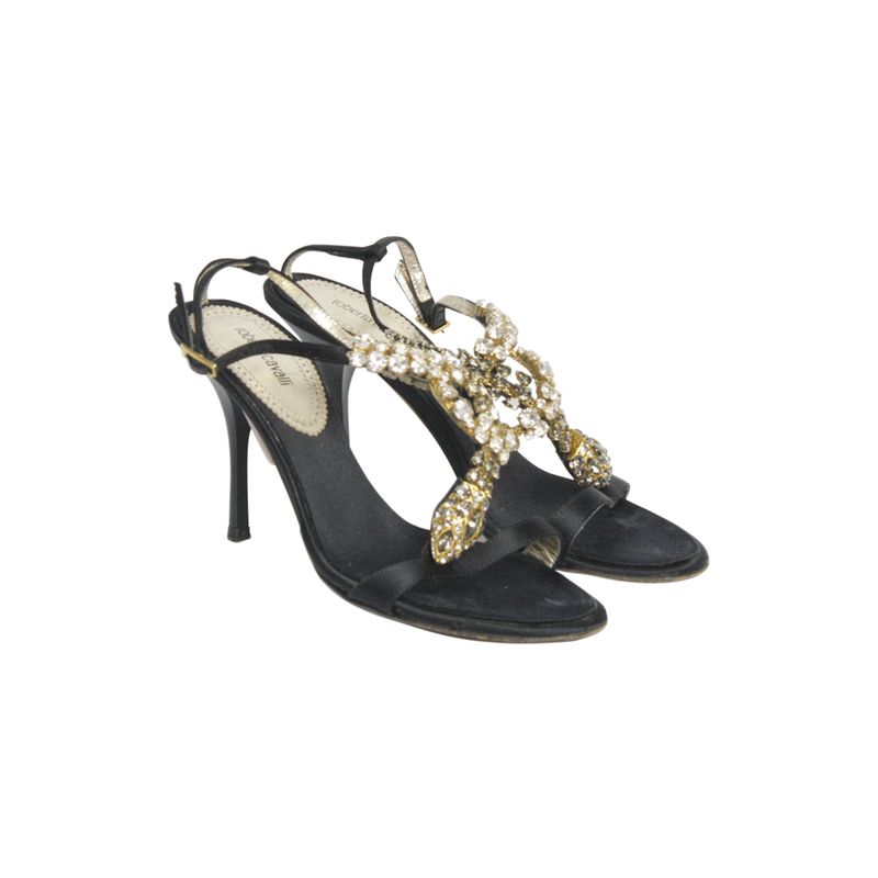 Sandalia-de-Salto-Roberto-Cavalli-Cobra-com-Pedrarias