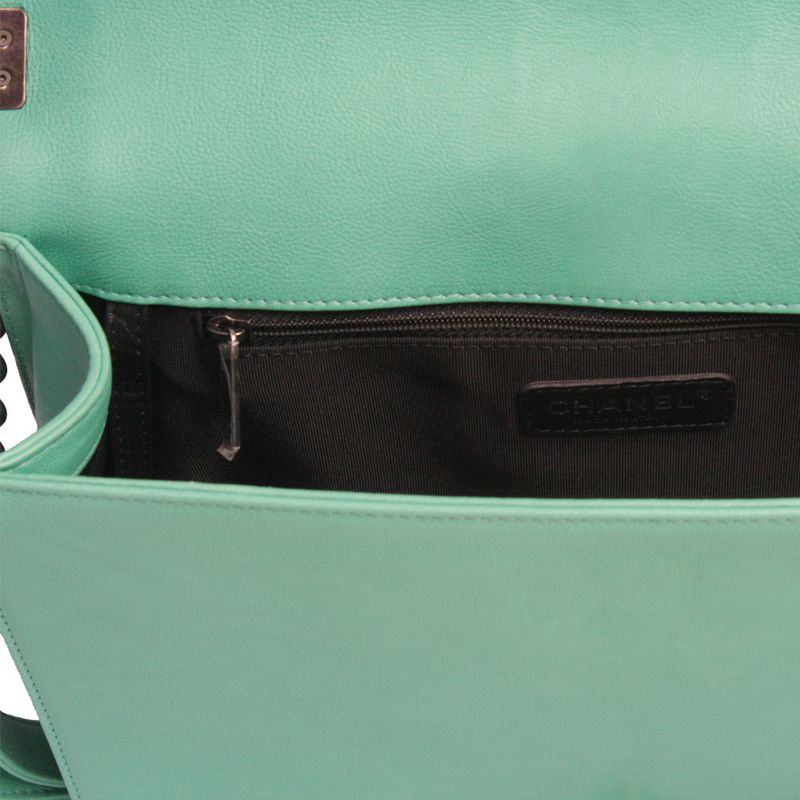 Bolsa-Chanel-Boy-Couro-Turquesa