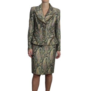 Conjunto Blazer e Saia Christian Lacroix Jacquard Estampado