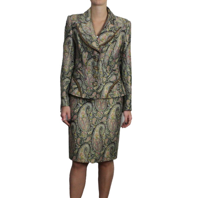Conjunto-Blazer-e-Saia-Christian-Lacroix-Jacquard-Estampado