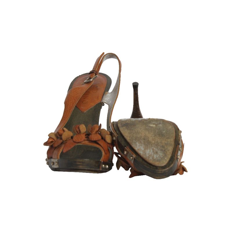 Sandalia-de-Salto-Valentino-Caramelo-com-Madeira-Vintage