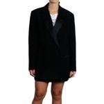 Blazer-Gucci-Preto-com-Lapela-em-Cetim