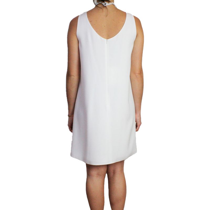 Vestido-Emporio-Armani-Branco-Curto-com-Choker