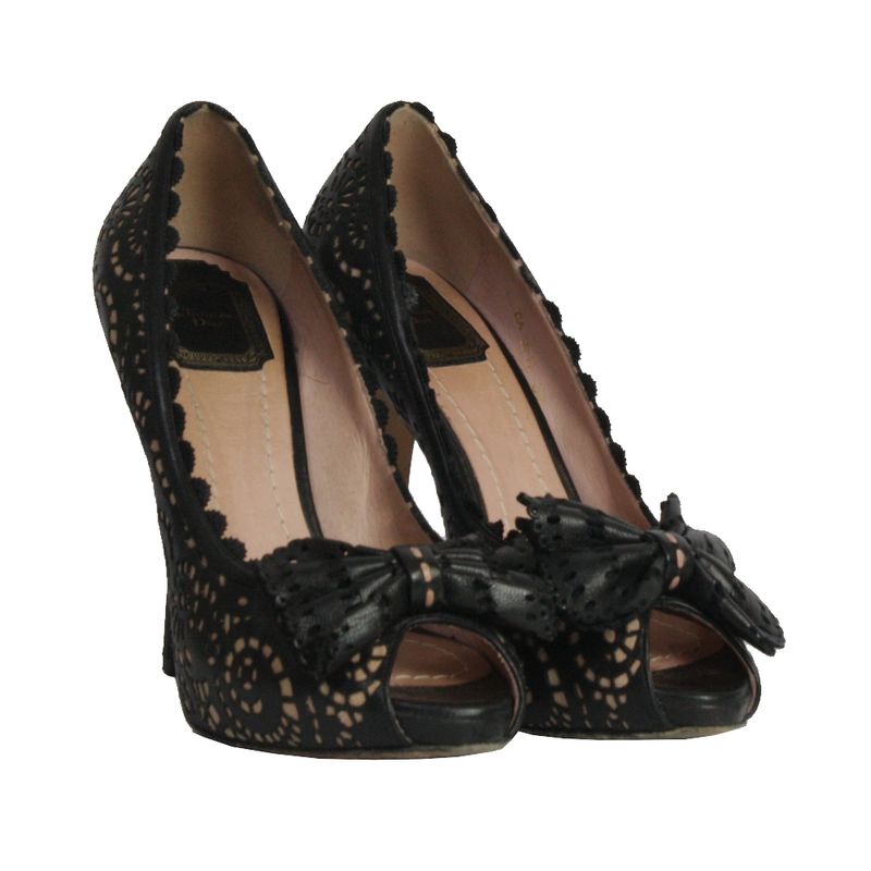 Peep-Toe-Christian-Dior-Laco-Preto