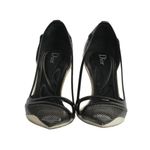 Scarpin-de-bico-fino-Christian-Dior-Preto-e-Branco