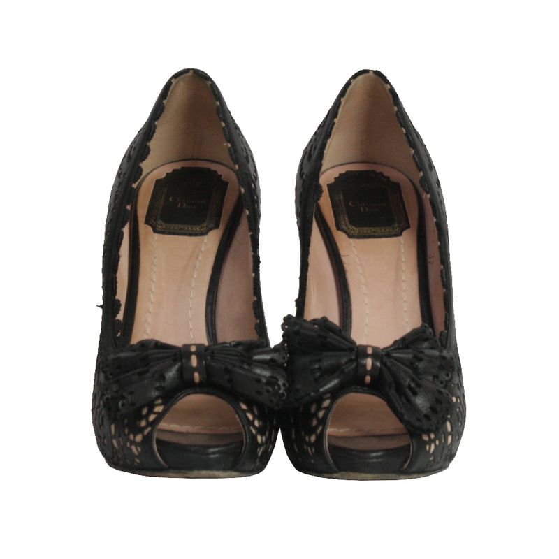 Peep-Toe-Christian-Dior-Laco-Preto
