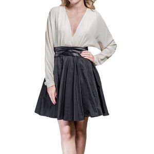 Vestido Halston Heritage Preto e Branco