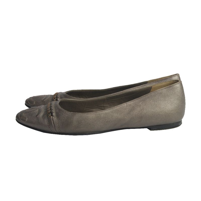 Sapatilha-Chanel-Corrente-Cinza
