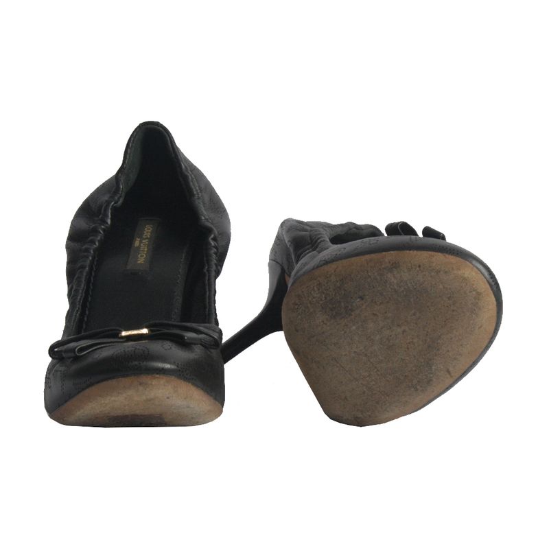 Sapato-de-Salto-Louis-Vuitton-Couro-Preto
