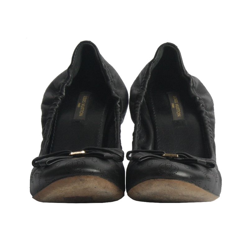 Sapato-de-Salto-Louis-Vuitton-Couro-Preto