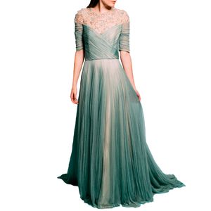 Vestido Jenny Packham Blue Bordado