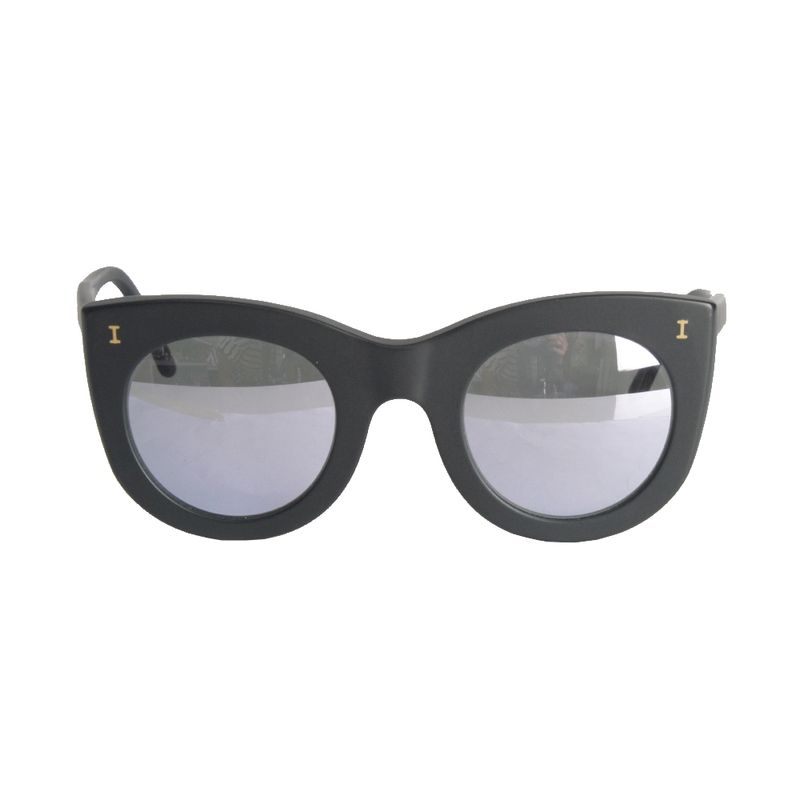 Oculos-Illesteva-Boca-Preto-Fosco-com-Lente-Espelhada