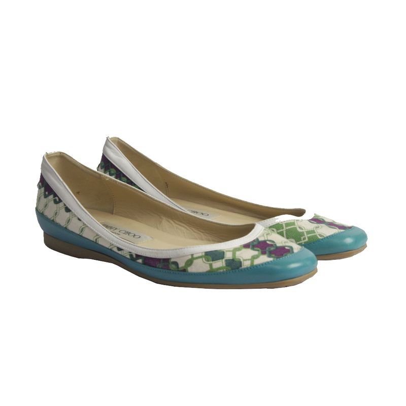 Sapatilha-Jimmy-Choo-Tecido-Estampada