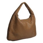 Bolsa-Bottega-Veneta-Hobo-Intrecciato-Caramelo