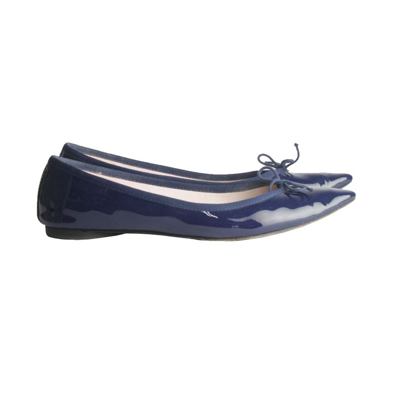Sapatilha-Repetto-Bico-Fino-Verniz-Azul