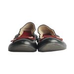 Sapatilha-Bally-Couro-Preto-e-Laco-Vermelho
