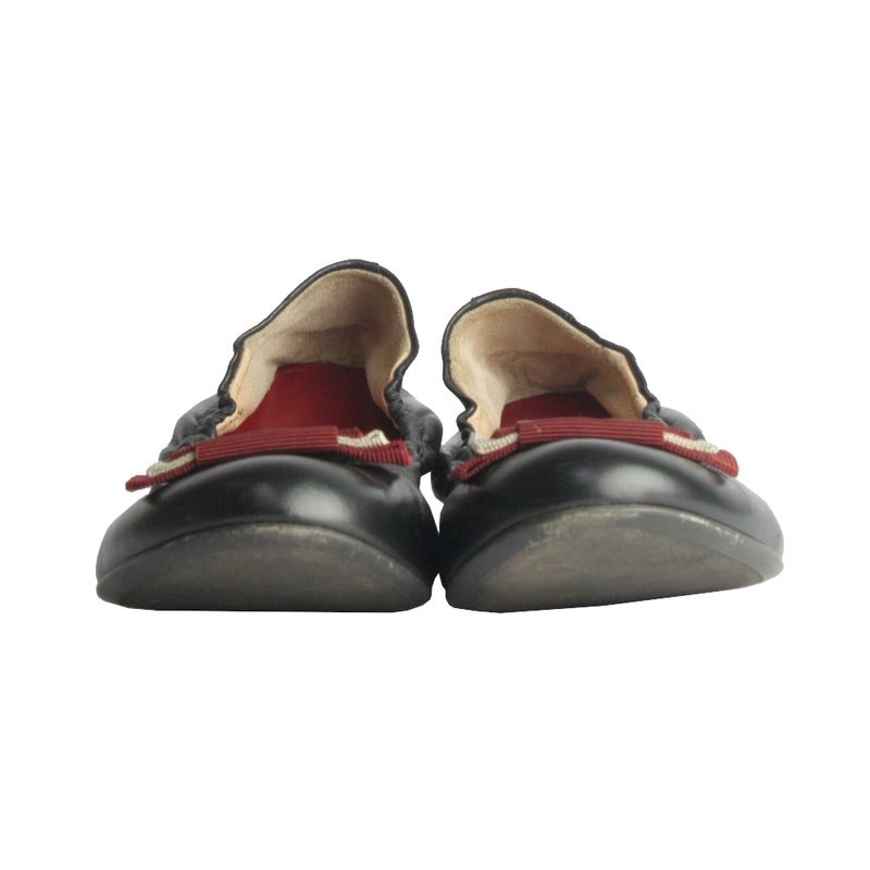 Sapatilha-Bally-Couro-Preto-e-Laco-Vermelho