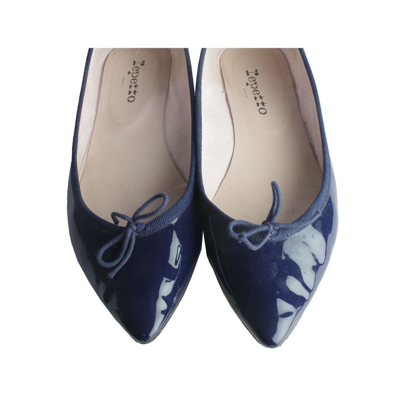 Sapatilha-Repetto-Bico-Fino-Verniz-Azul