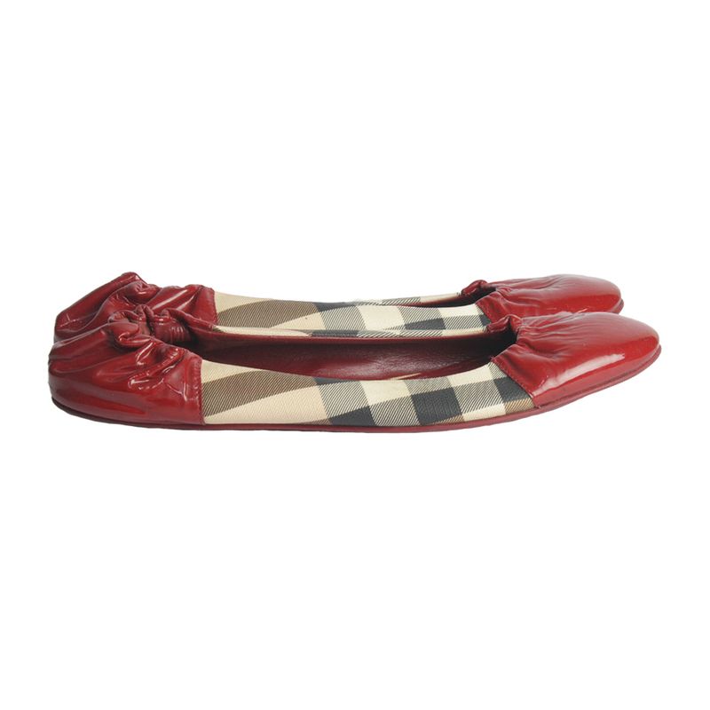Sapatilha-Burberry-Verniz-Vermelho