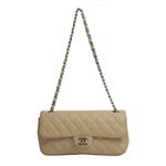 Bolsa-Chanel-Couro-Caviar-Bege