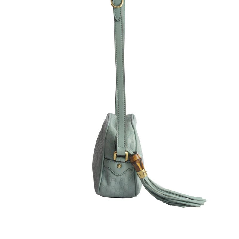 Bolsa-Gucci-Sunshine-Micro-Guccissima-Disco-Crossbody-Azul-Bebe