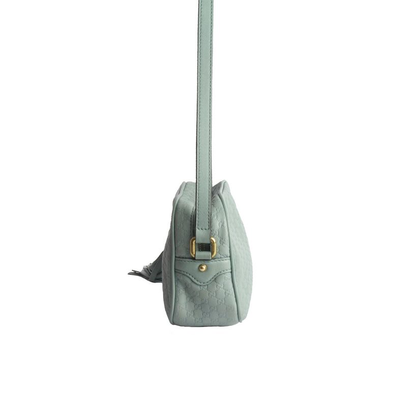 Bolsa-Gucci-Sunshine-Micro-Guccissima-Disco-Crossbody-Azul-Bebe