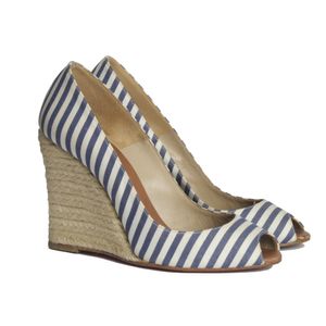 Plataforma Anabela Christian Louboutin Navy