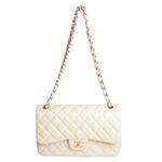 Bolsa-Chanel-Double-Flap-Jumbo-Lambskin-Nude