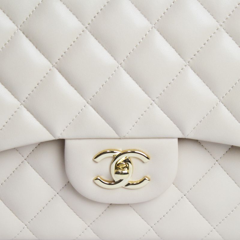 Bolsa-Chanel-Double-Flap-Jumbo-Lambskin-Nude