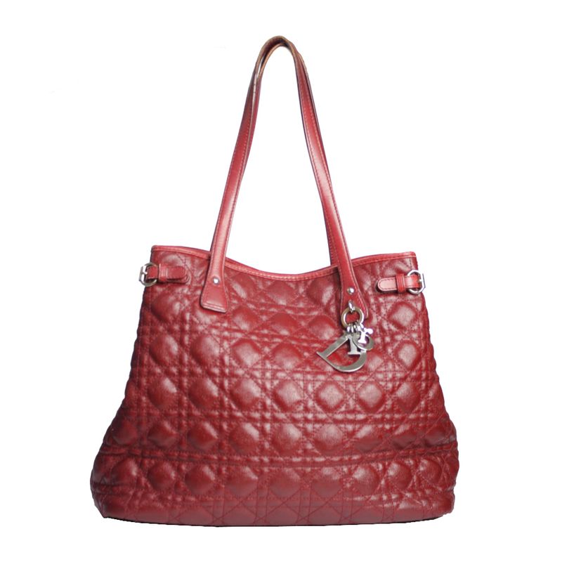 Bolsa-Christian-Dior-Cannage-Panarea-Vermelha