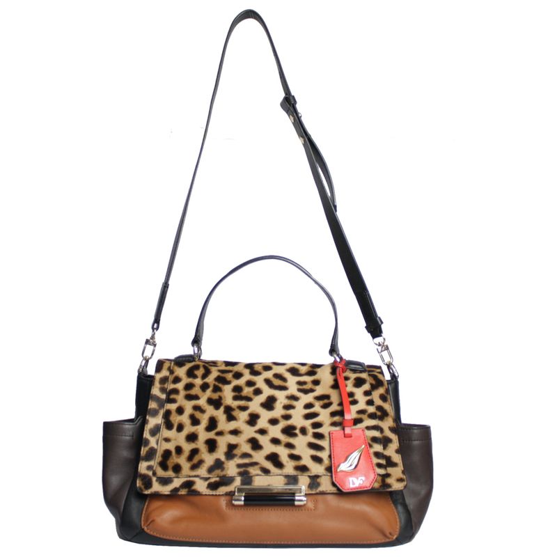 Bolsa-Diane-Von-Furstenberg-Couro-Bicolor-com-Onca