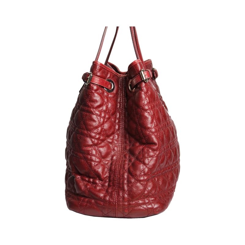 Bolsa-Christian-Dior-Cannage-Panarea-Vermelha