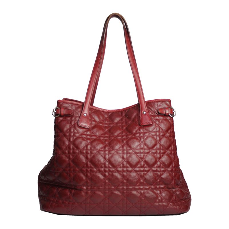 Bolsa-Christian-Dior-Cannage-Panarea-Vermelha