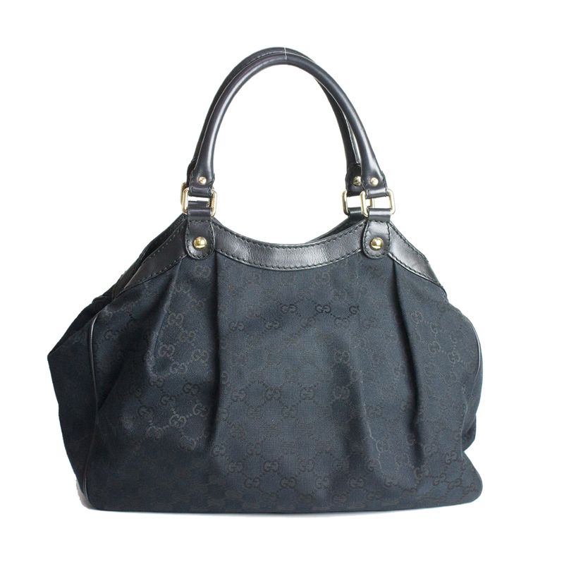 Bolsa-Gucci-Sukey-Monograma-Canvas-Preta