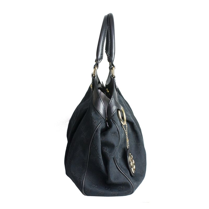 Bolsa-Gucci-Sukey-Monograma-Canvas-Preta