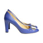 Pump-Bally-Couro-Azul