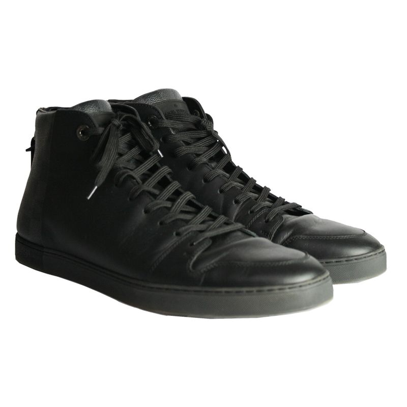 Tenis-Louis-Vuitton-Cano-Alto-Damier-Graphite