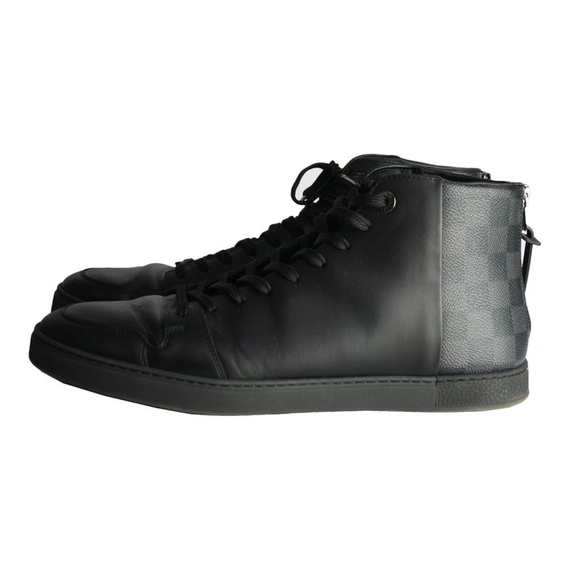 Tenis-Louis-Vuitton-Cano-Alto-Damier-Graphite