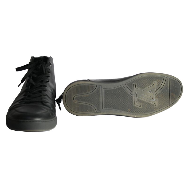 Tenis-Louis-Vuitton-Cano-Alto-Damier-Graphite