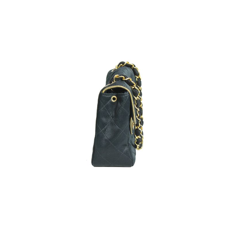 Bolsa-Chanel-Classic-Mini-Square-Preta-Seda