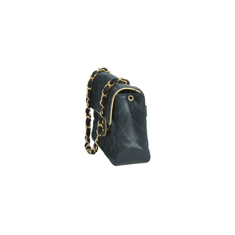 Bolsa-Chanel-Classic-Mini-Square-Preta-Seda