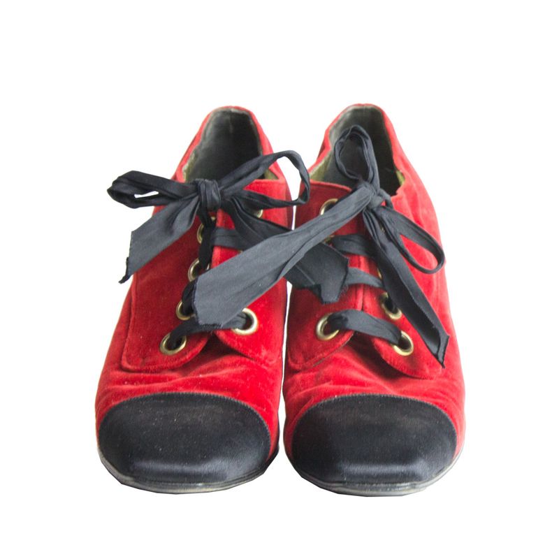 Bota-Chanel-Veludo-Preto-e-Vermelho