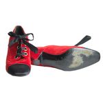 Bota-Chanel-Veludo-Preto-e-Vermelho