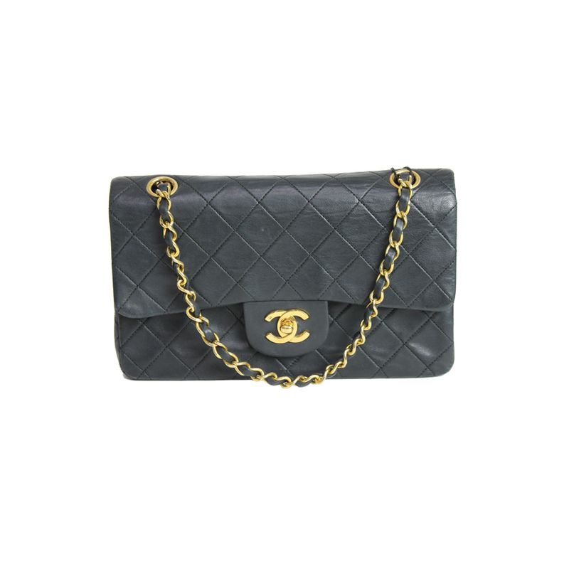 Bolsa-Chanel-Vintage-Classic-Flap-Lambskin-Preta