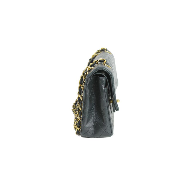 Bolsa-Chanel-Vintage-Classic-Flap-Lambskin-Preta