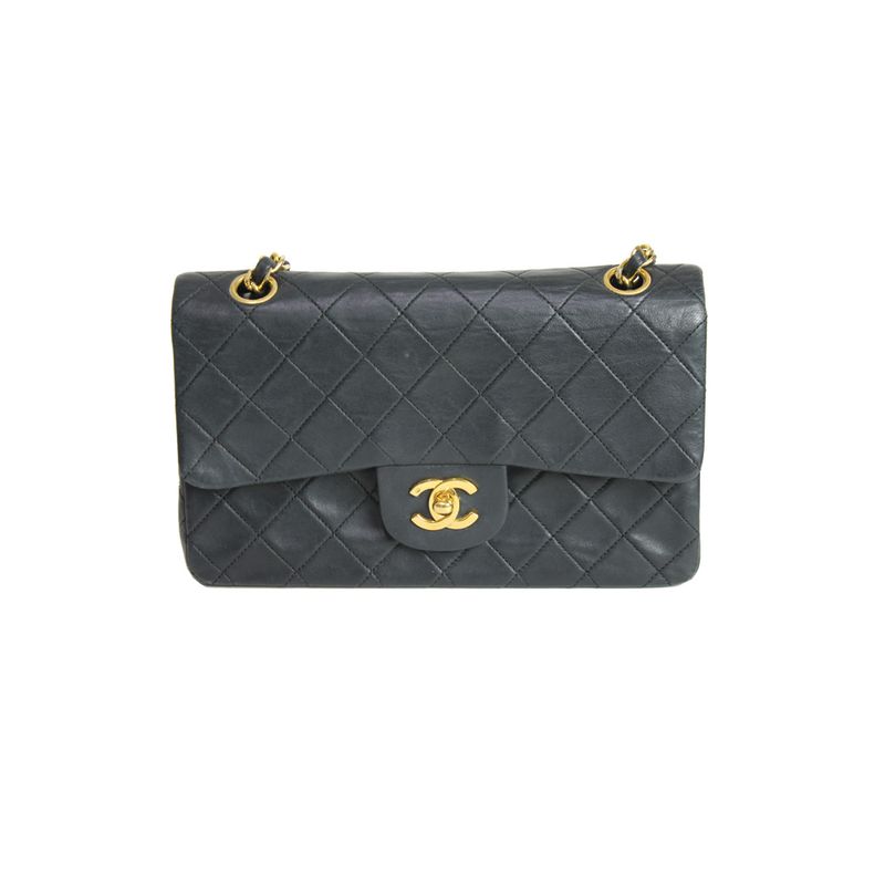 Bolsa-Chanel-Vintage-Classic-Flap-Lambskin-Preta